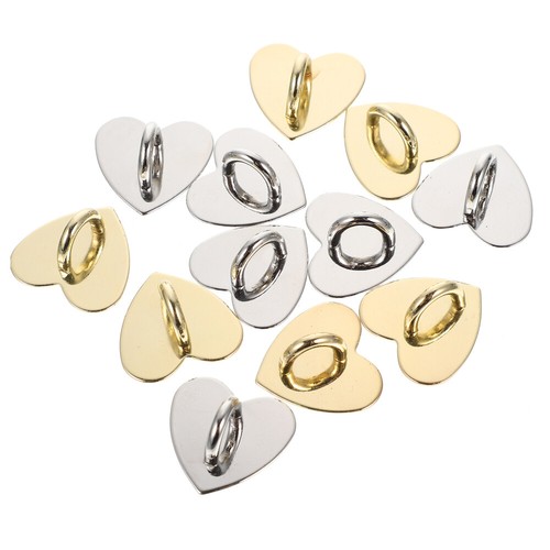 4 Pieces Love Fastener Accessories Metal Mobile Phone Buckle Case - 第 7/12 張圖片
