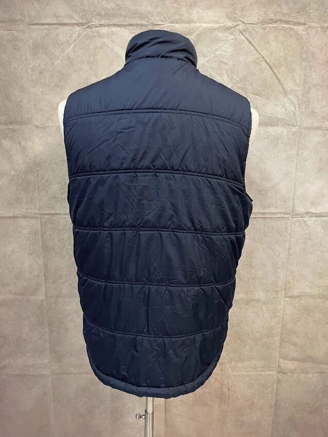 Original Weatherproof Vintage Sleeveless Lined Vest Zipper Front Dark Blue Sz M - Image 3 of 4