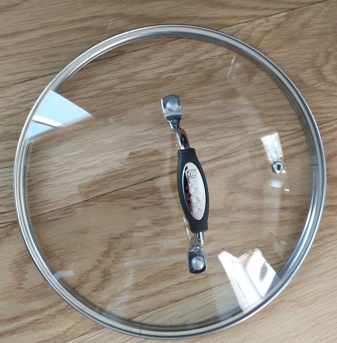 THE ROCK by Starfrit Glass Replacement Vented Lid Pot Pan 9 3/4" OD 9 1