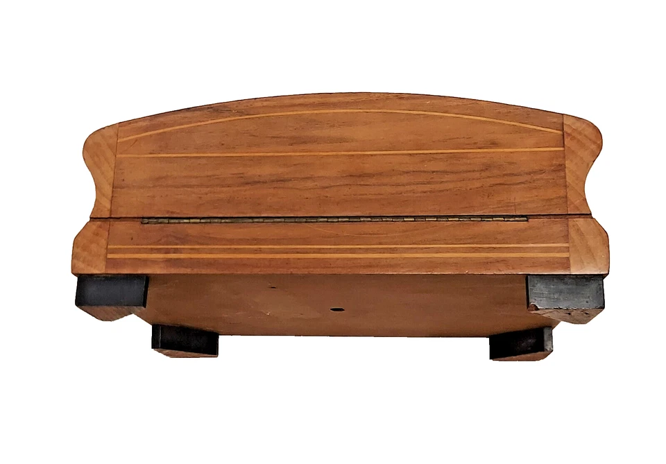 ANTICO PORTASIGARETTE IN LEGNO INTARSIATO CONTIENE 24 SIGARETTE - Immagine 4 di 4