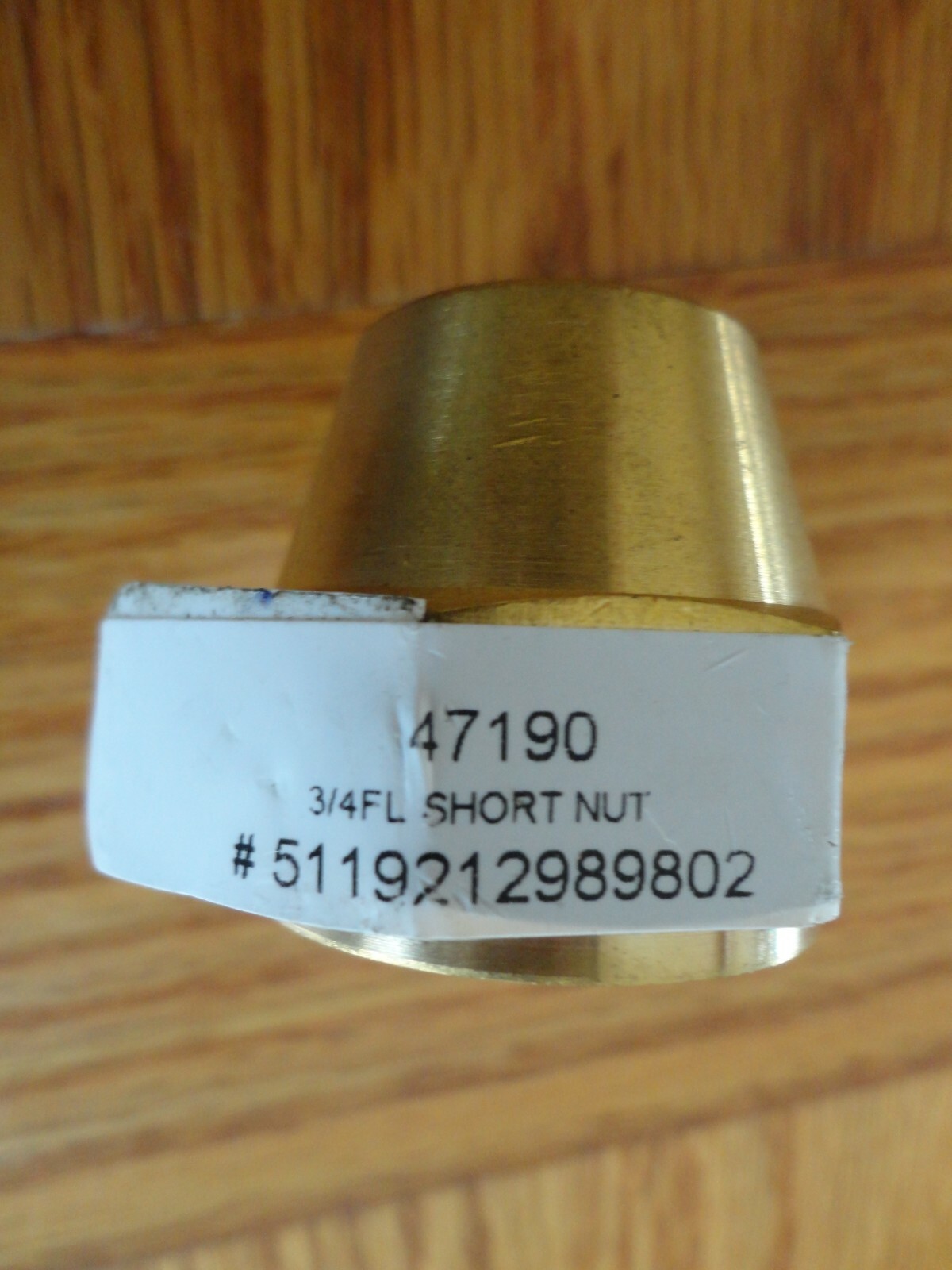 3/4" Brass Flare Short Forged Nut Tube Pipe Fitting 47190 .75"