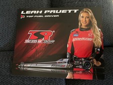 Leah Pruett Signed Promo Card Nhra Drag Racin...