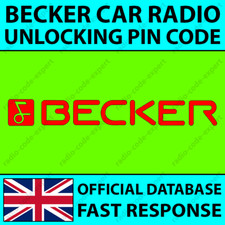 BECKER RADIO PIN CODICE BMW CHRYSLER FERRARI MERCEDES PORSCHE AUDIO TRAFFICO MESSICO