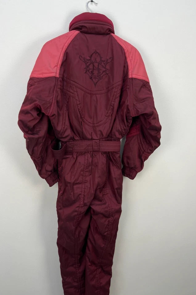 Vintage 90’s DESCENTE Full Ski Suit Snow Jacket Ladies US10 F40 D40 - Image 3 of 4