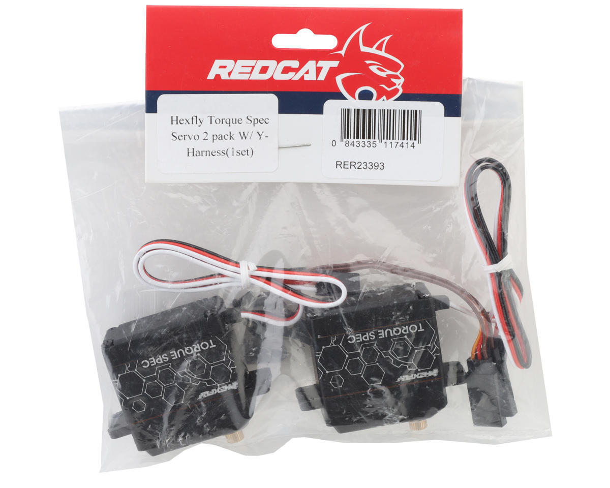 その他 RyanMin Redcat Hexfly Torque Spec Servos w/Y-Harness (2) [RER23393