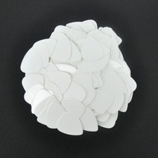 100pcs Gauge 0.88mm Blank Guitar Picks Plectrums Celluloid Solid White