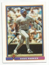 DAVE PARKER 1991 BOWMAN SILVER SLUGGER CARD NEAR MINT+ CONDITION