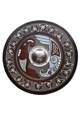 Wikingerschild mit Raben-Motiv und Triquetras, 61 cm (24 Zoll)