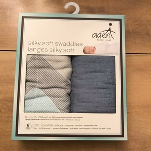 aden silky soft swaddles 2 pack
