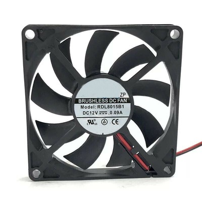 80x80x15 Mm DC Lüfter 12V – 8015 Brushless Kühlventilator, 2400 U/min, 29 CFM