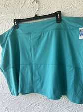 Reel Legends Beach Comber Palm Leaf Aqua Skort, size 2X NWT! Orig $32 Walk Sport