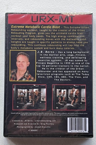 URX-MT - JB Berns - High Intensity Metabolic Circuit - DVD - New Sealed! - Foto 2 di 2