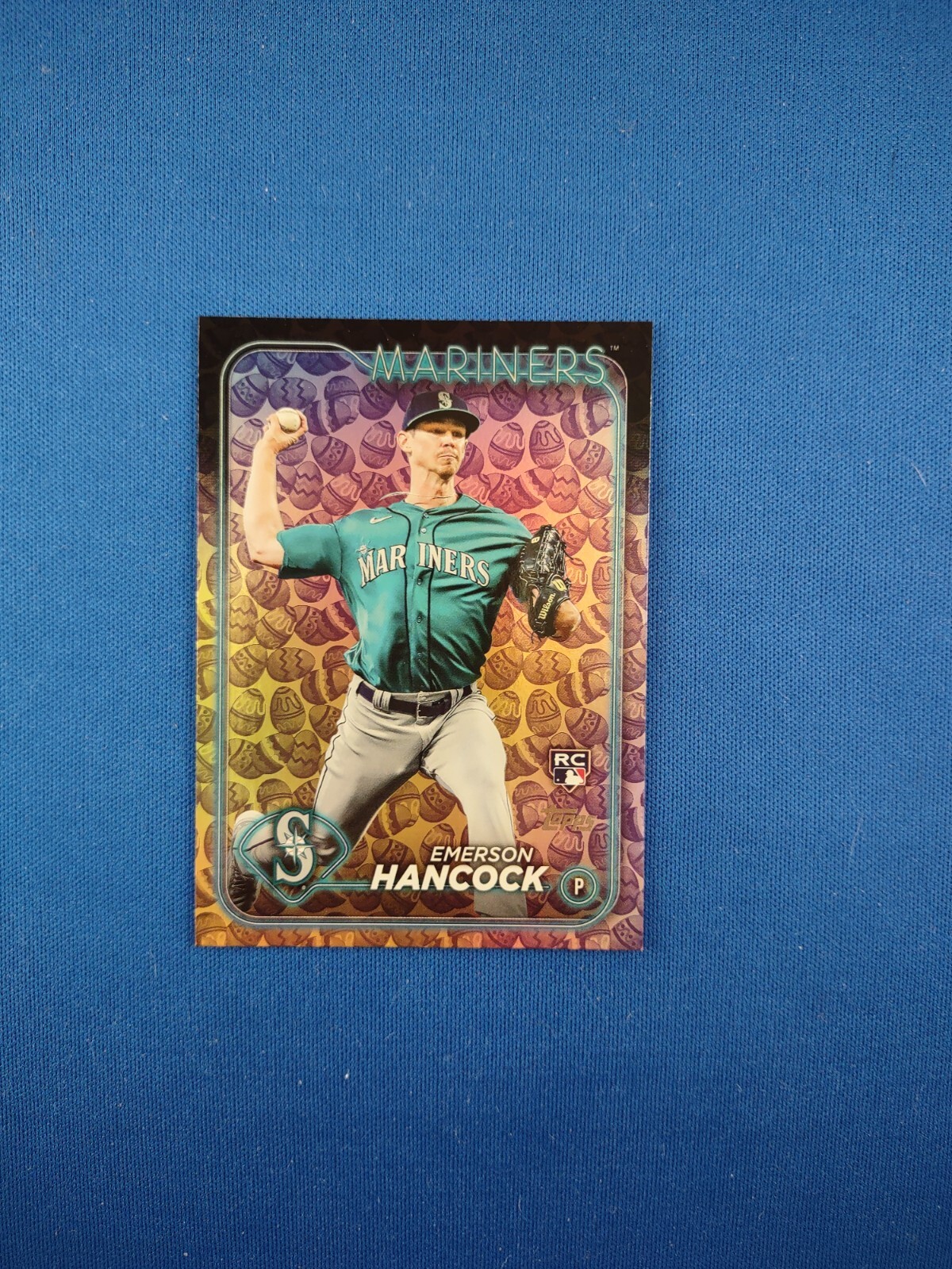2024 Topps Series 1 Emerson Hancock RC Rookie Easter Eggs Foil Parallel SP #39