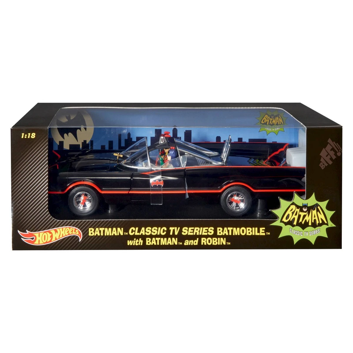 Hot Wheels 1 18th Scale 1966 Batman Classic TV Series Batmobile