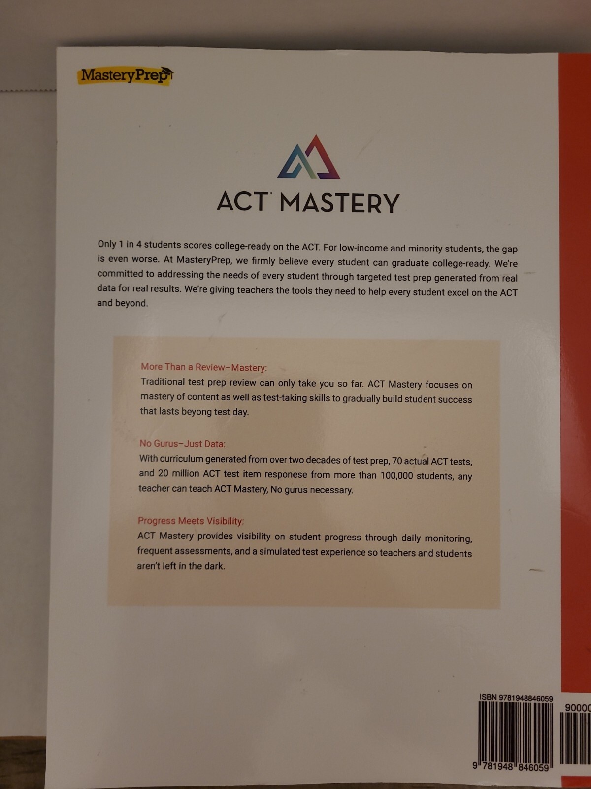 ACT Mastery Math Student Workbook - 4th Edition by MasteryPrep (2016 ...