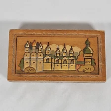 Small Vintage Russian Trinket Jewelery Box