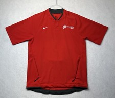 Nike Golf Rain/Windbreaker short Sleeves Men's Red Pullover Size S RN 56323