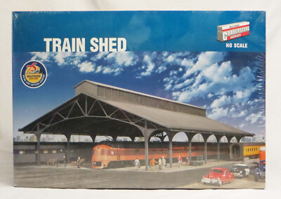Walthers 933-2949 Train Shed Structure Cornerstone Series HO Scale Kit SEALED!