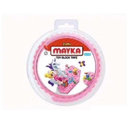 Zuru MAYKA Toy Block Tape 2 stud 1 Metre Pink Colour