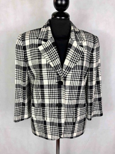 LUISA SPAGNOLI VINTAGE '80 Giacca Donna Viscosa Scozzese Woman Jacket Sz.S  - 42 | eBay