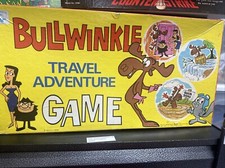 Vintage 1970 Bullwinkle Travel Game Incomplete