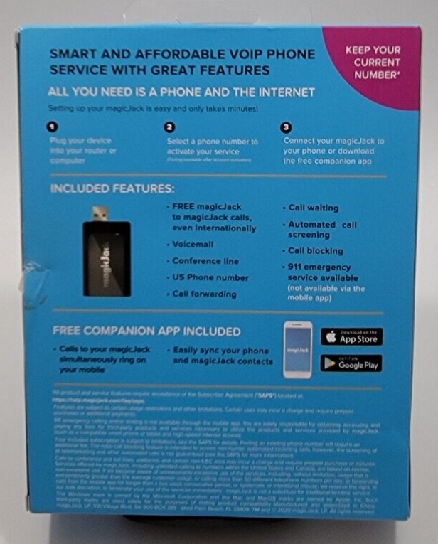 magicJack Portable VoIP Phone Adapter 895034001167 eBay