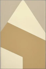 Large Abstract Painting 2x3' Earthtone 5 Geometric Demrin Fine Art Original NEW