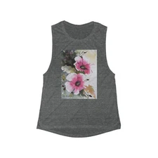 Women's Light Flowy Scoop Muscle Tank, unique licensed print of original