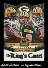 2014 Crown Royale King's Court #KC12 Arron Rodgers/Eddie Lacy/Jordy Nelson