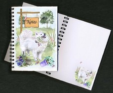 Samoyed Dog Notebook/Notepad + small image on each page by Starprint
