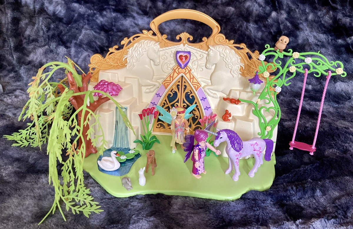 Playmobil 5208 Faries Take Along Unicorn Fairy Land With