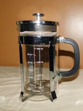 Veken French Press Coffee Maker Glass Stainless Steel 24 oz.
