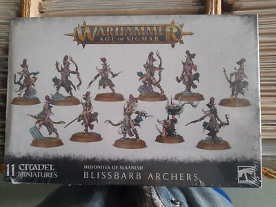 WARHAMMER AGE OF SIGMAR HEDONITES OF SLAANESH BLISSBARB ARCHERS - NEW & SEALED
