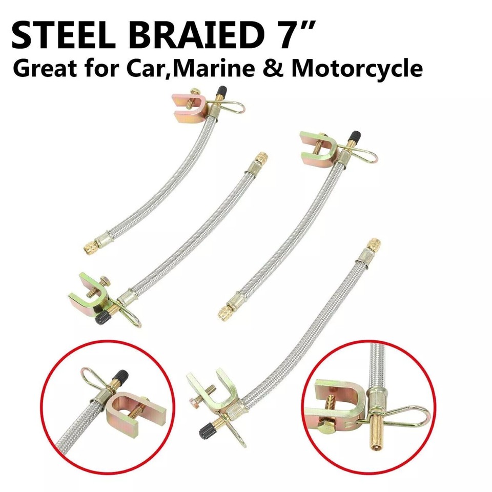 4-Pack Stainless Steel Valve Stem Extenders For Dual Wheel Trucks & Trailers 2 thumbnail image
