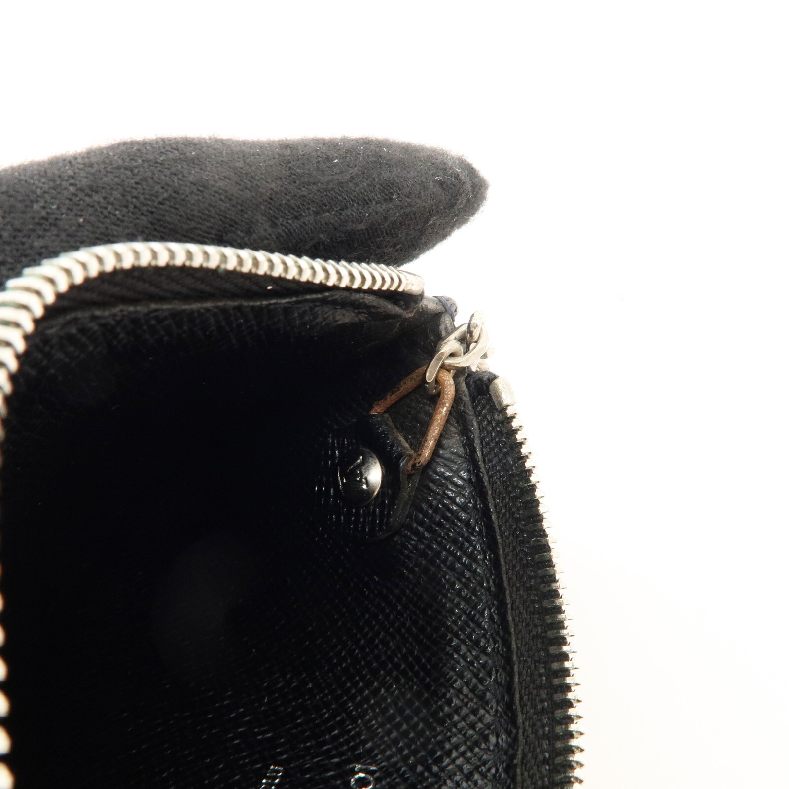 Louis Vuitton Epi Pochette Cles Coin Case Black Noir M63802 Auth Used