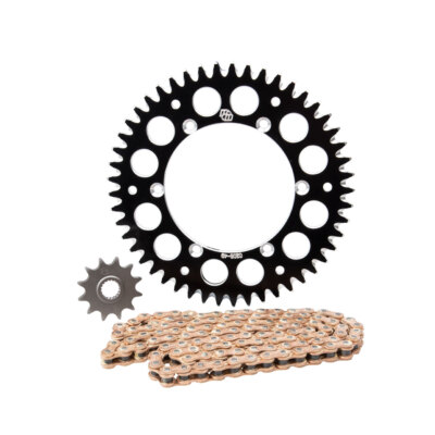 Primary Drive Gold Chain Sprocket Kit Set Black Fits BETA 250 300 RR 430 RR-RACE