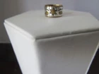 Vintage 925 Cut Out Star Sterling Silver Wide Band Over Copper Handmade Size 7