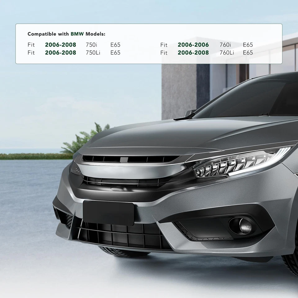 Soporte de matrícula frontal para BMW 750i 750Li 760Li 2006-2008 760i 2006 Foto 2 de 4