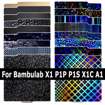 For Bambu Lab X1 Carbon Build Plate A1 PEI Sheet Textured Double Sided PEO PET