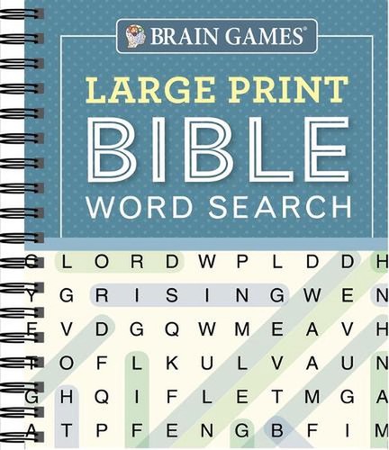 Brain Games Large Print Bible Word Search By Publications International 