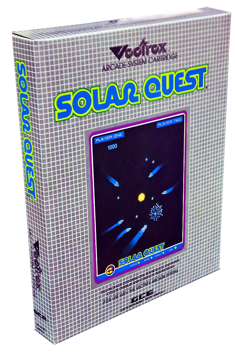 SOLAR QUEST バンダイ ゲームカートリッジ Vectrex: Solar Quest Cartridge, Vintage 1982 Collectible, New