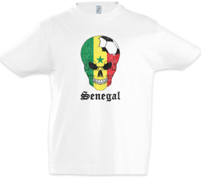 Senegal Football Comet Kinder Jungen T-Shirt senegalesische Flagge Fußball