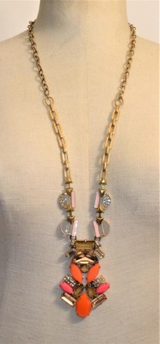 Collier Fantaisie Vintage Signé – Pièce Unique, Original, Occasion