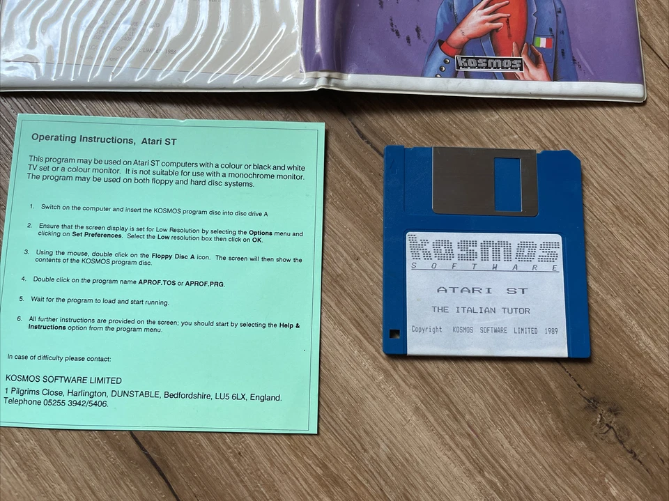 the Italian Tutor for the Atari ST Computer tested & working - Image 4 of 4