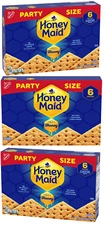 3 Pack HONEY MAID Graham Crackers Party Size 28.8 oz Each Lunch Snack Box