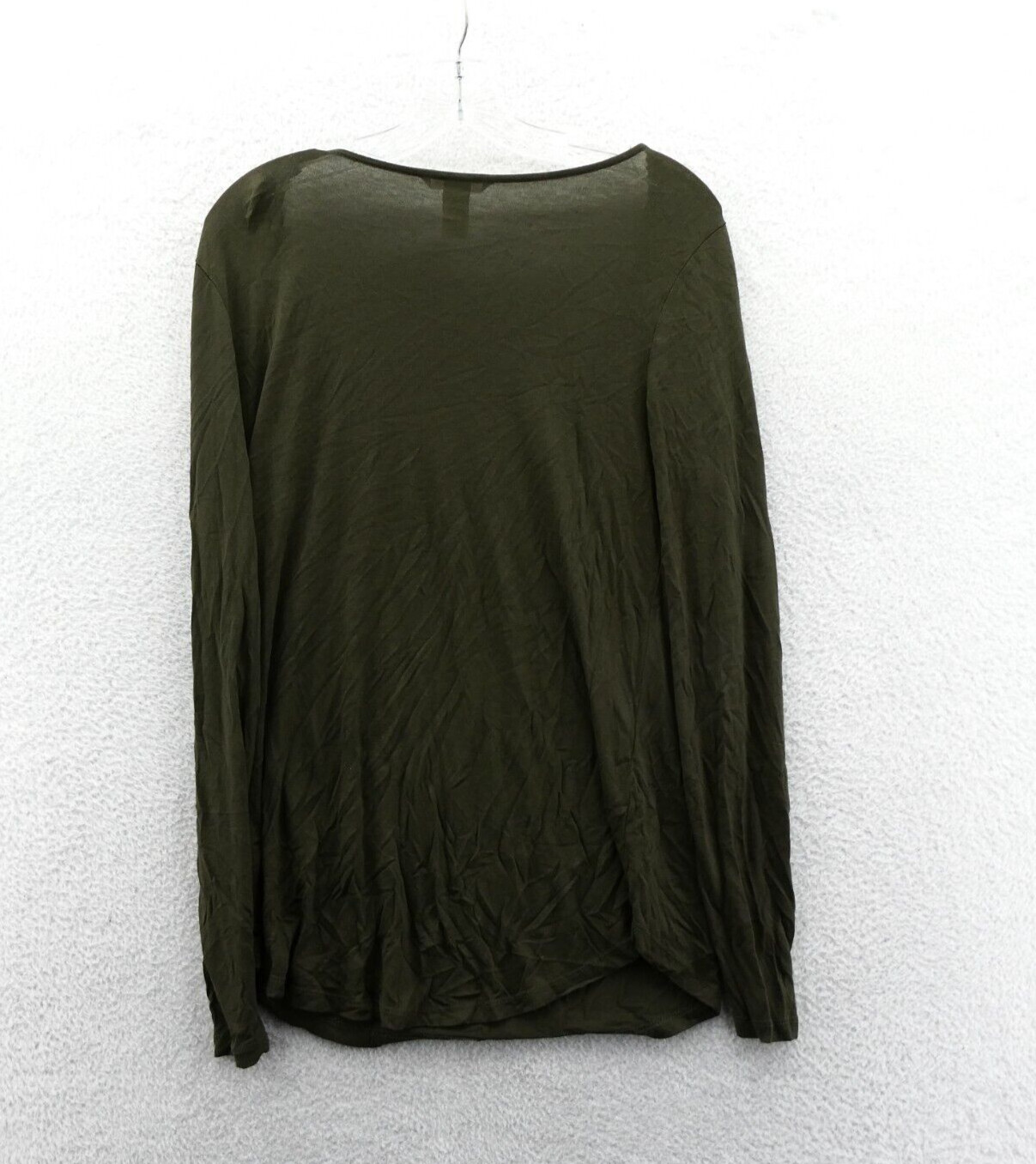 Basic Sweater Medium Womens Green Lightweight Thi… - image 8