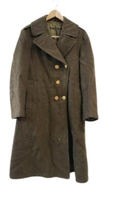 ピーコート US.ARMY / Vintage/40s/WW2 US.ARMY Officers Wool Overcoat/SIZE:36/KHK Men's 1940s WWII US Army Long Overcoat 36 R Vtg WW2 Wool Great N