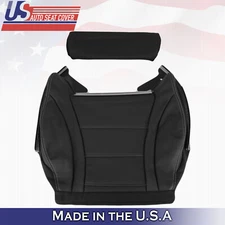 2015 to 2020 Mercedes C Class Driver bottom leather seat cover Black