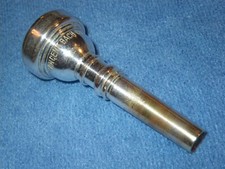 VINCENT BACH CORP 10-1/2C SILVER PLATED CORNET MOUTHPIECE - VINTAGE MT. VERNON