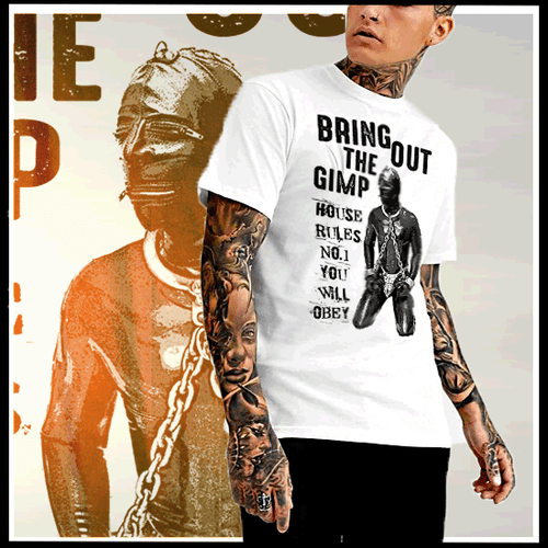 BDSM T Shirt Gimp In Bondage Chains Dominatrix Femdom Sensory bdsm-t-shirt-gimp-in-bondage-chains-dominatrix-femdom-sensory